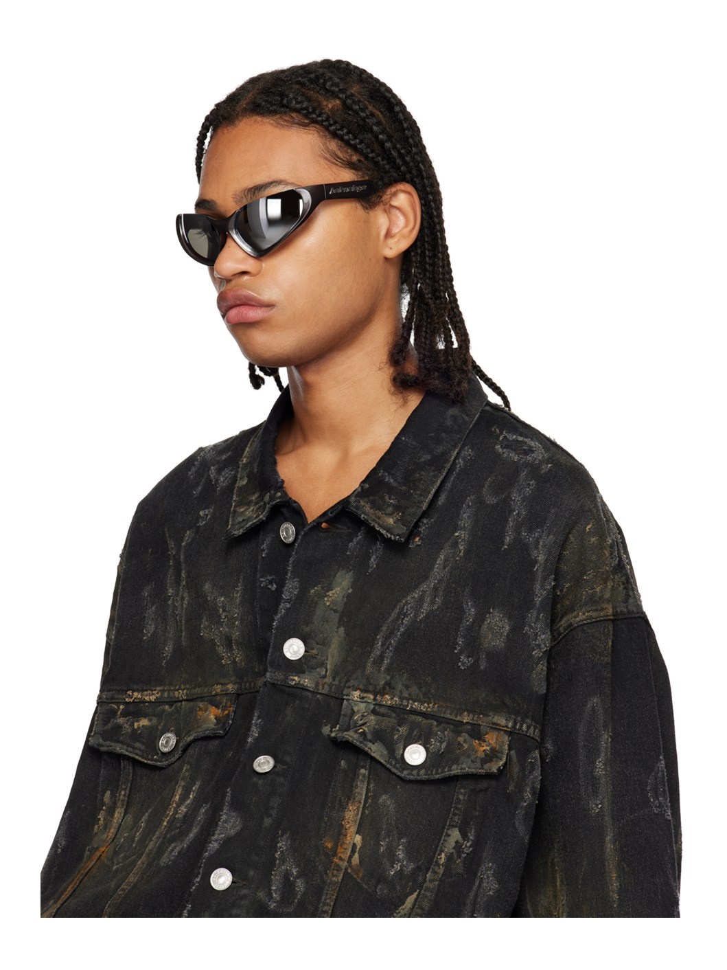 Silver Wraparound Sunglasses - 4