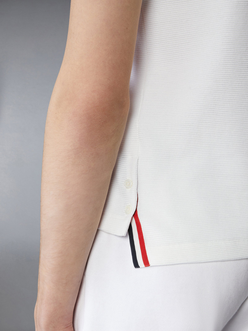 COTTON WAFFLE RIB CUFF POLO 5