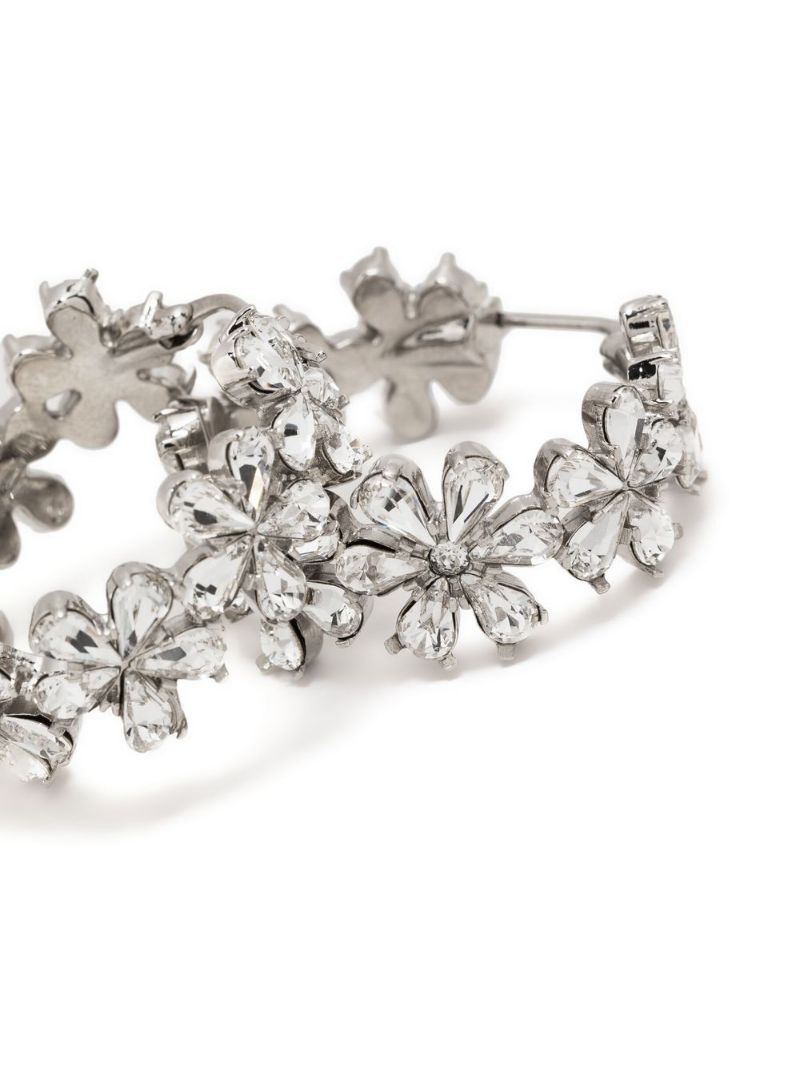Lily mini flower hoop earrings - 5