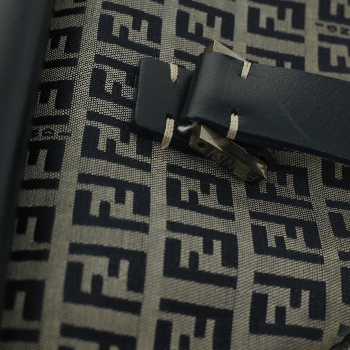 FENDI Zucchino Canvas Hand Bag Navy 71-16533-0-012 - 10