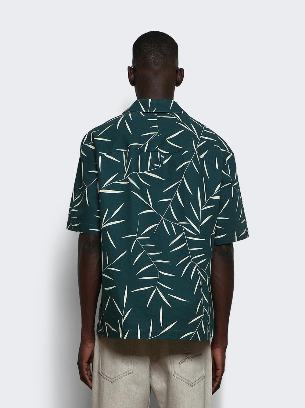 La Chemise Fonccio Print Foliage Dark Green - 4