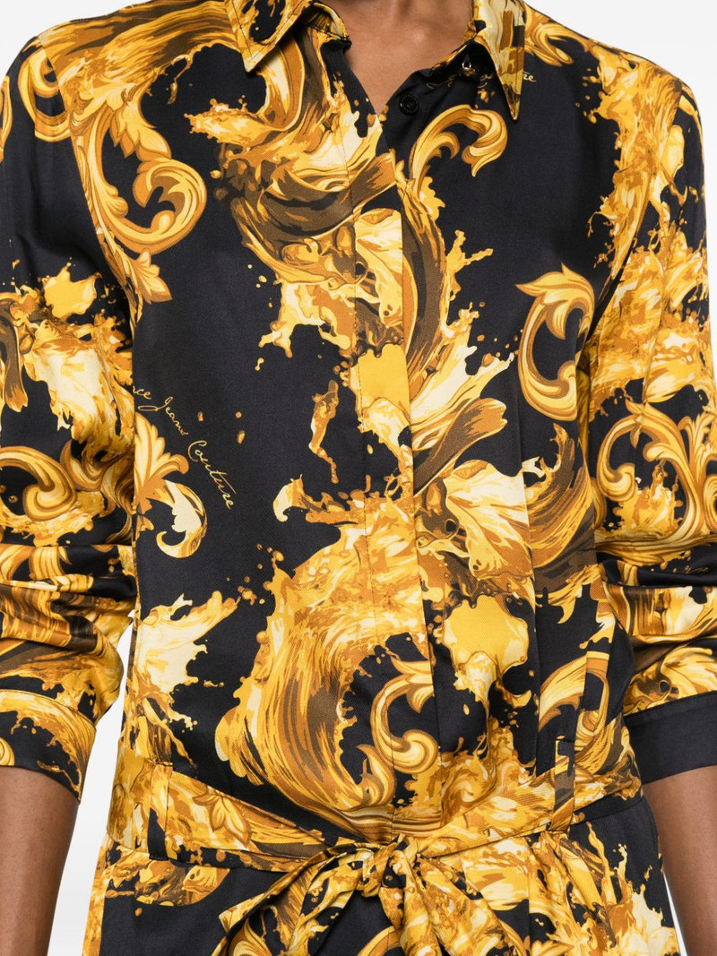 belted printed mini dress 5