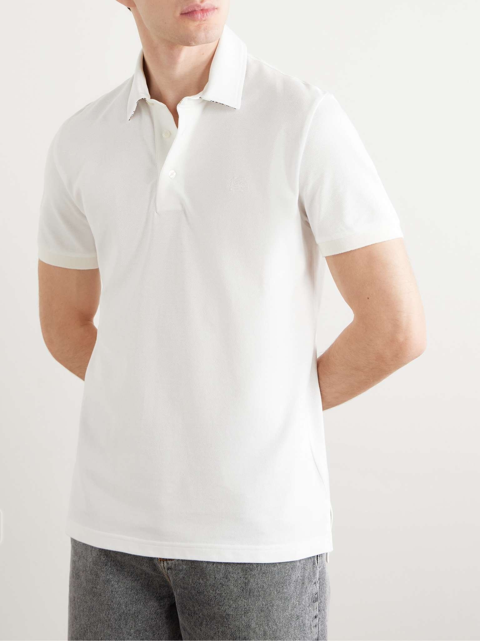 Logo-Embroidered Cotton-Piqué Polo Shirt - 3