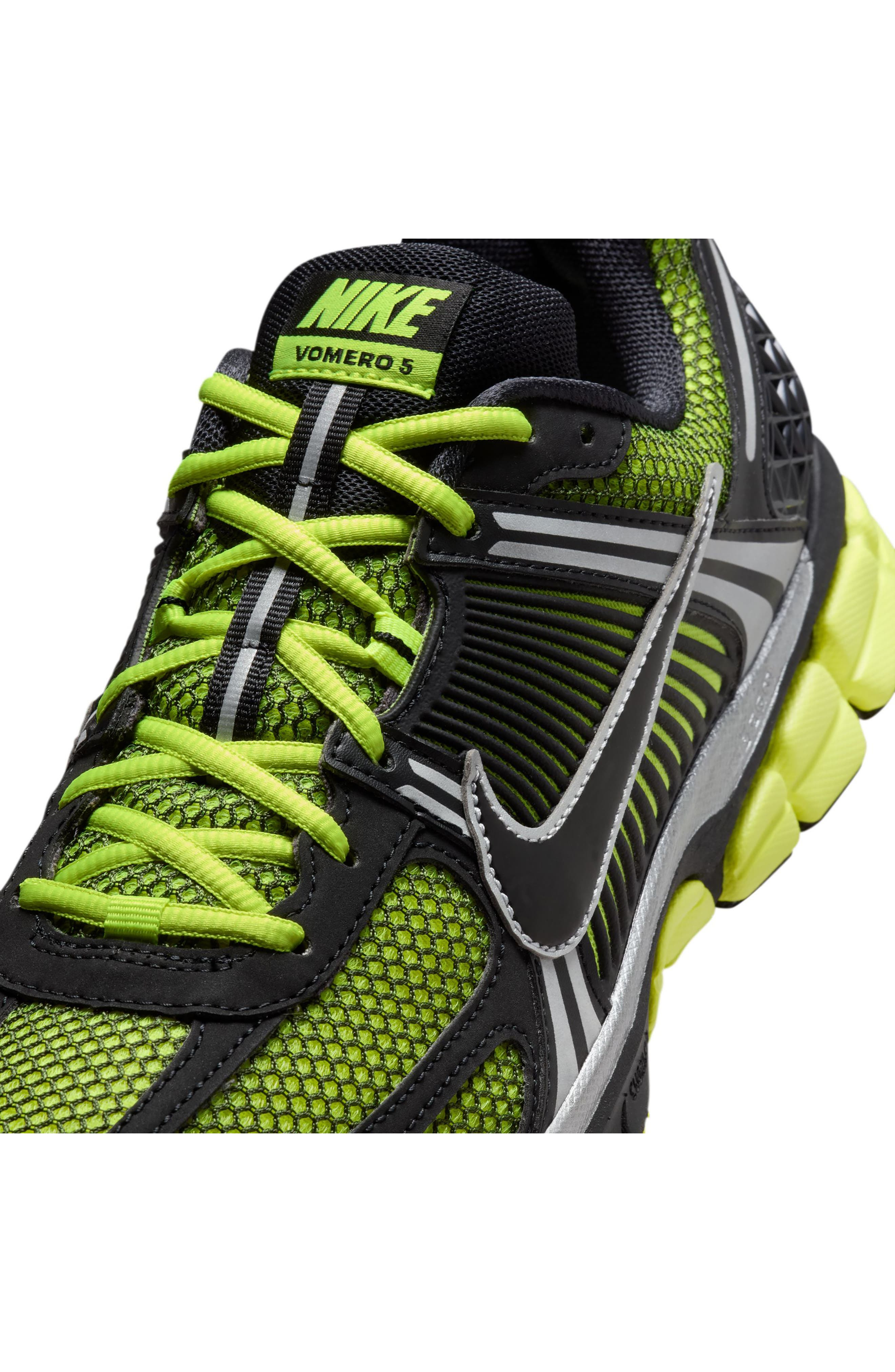 Nike Zoom Vomero 5 Sneaker in Lemon Venom/Black-White at Nordstrom - 9