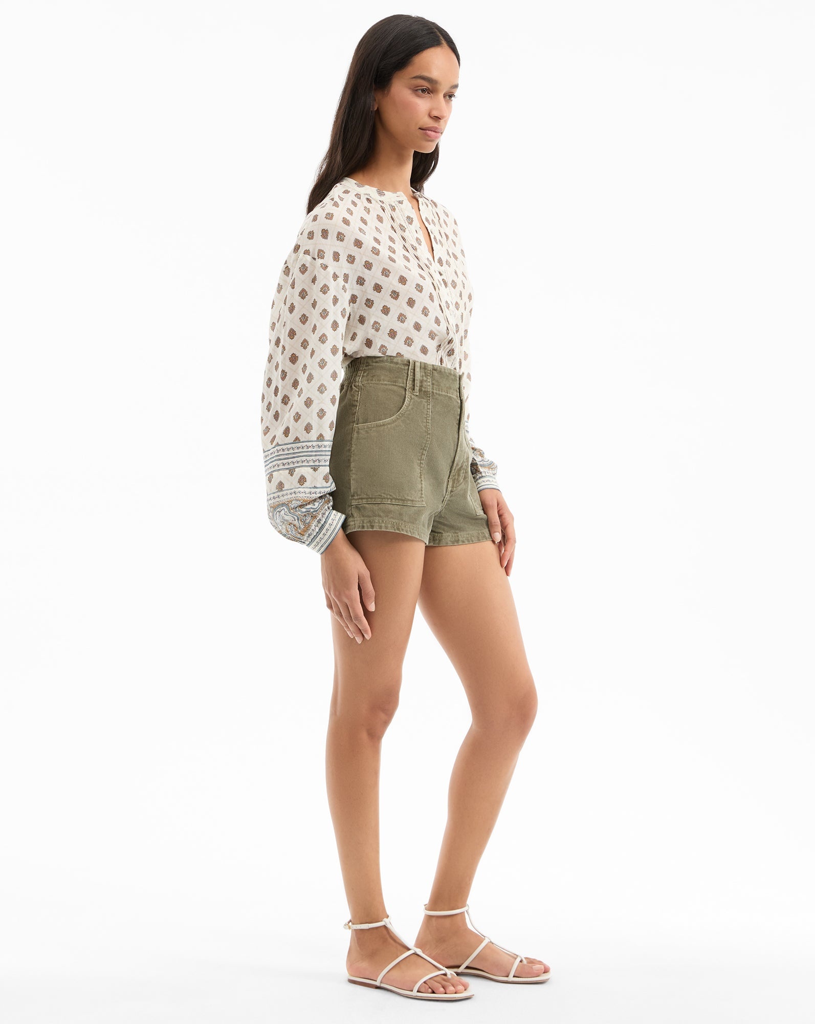 SALLY CORDUROY SHORTS - 4