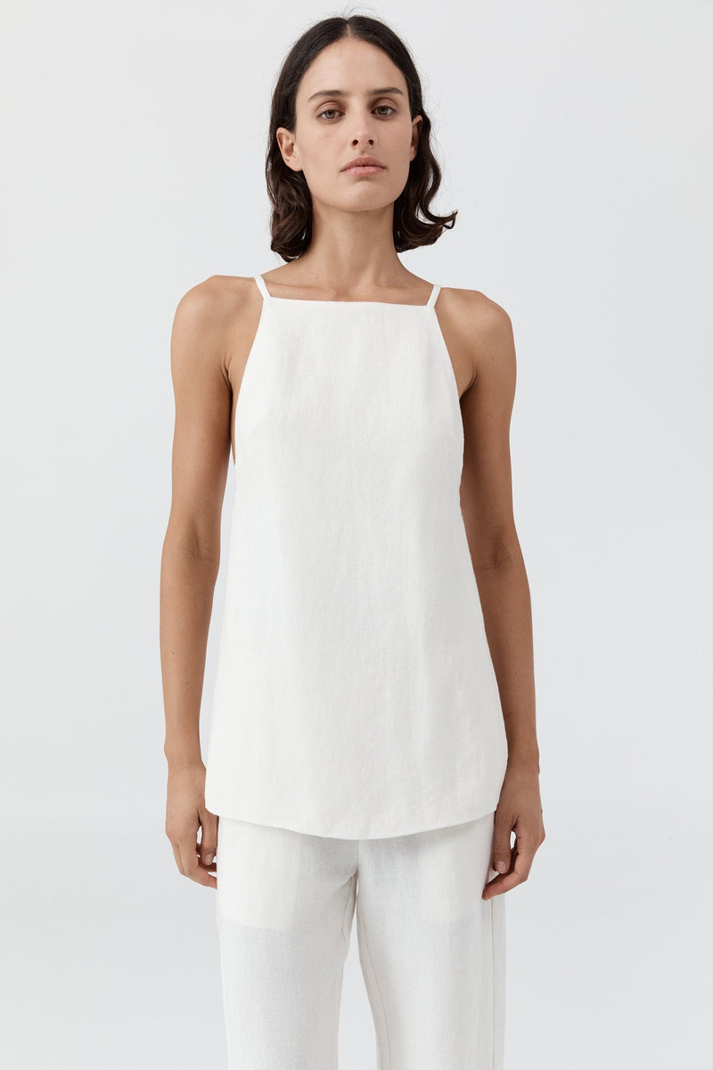 Belted Side Detail Top - Off White 3