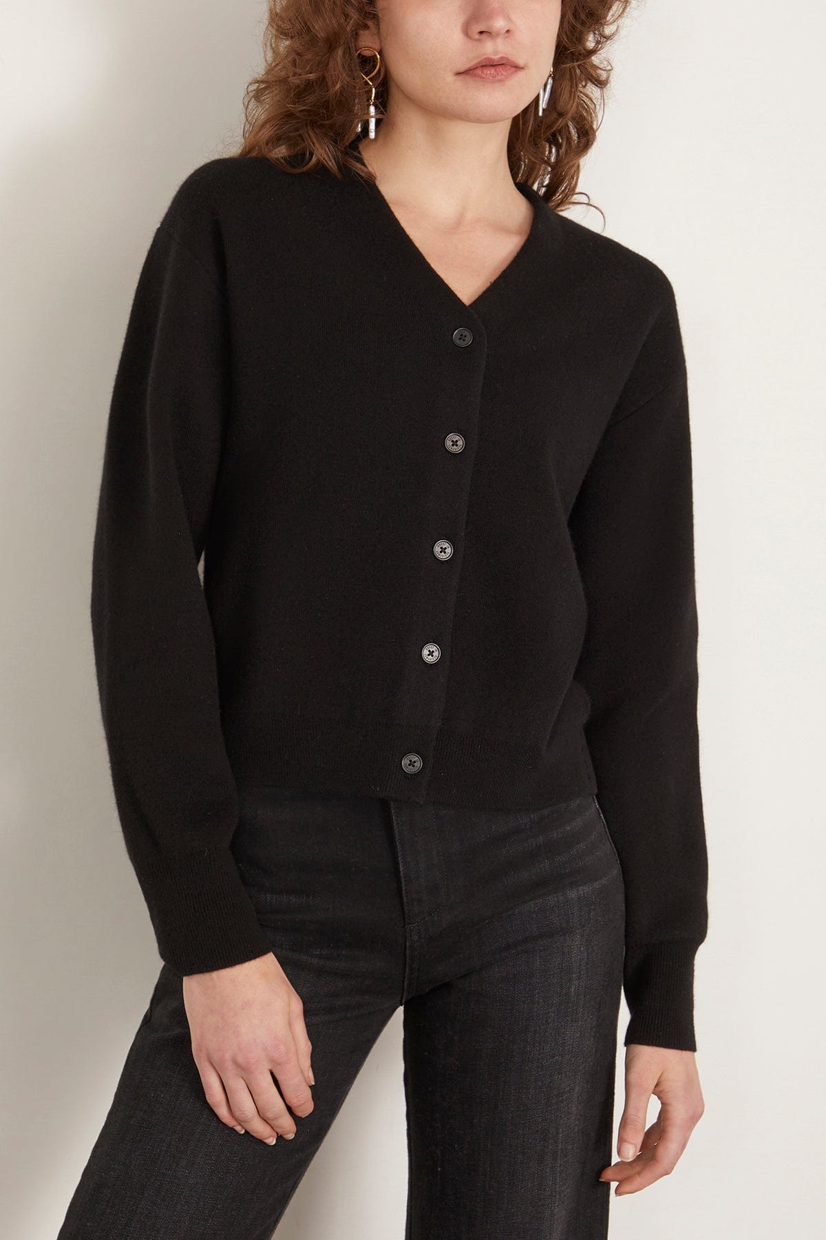 Collegiate Cardigan in Black - 4