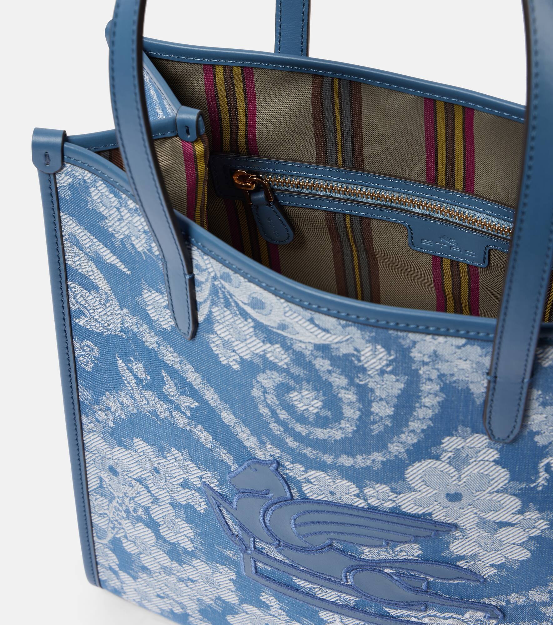 Love Trotter Medium jacquard denim shopper - 3
