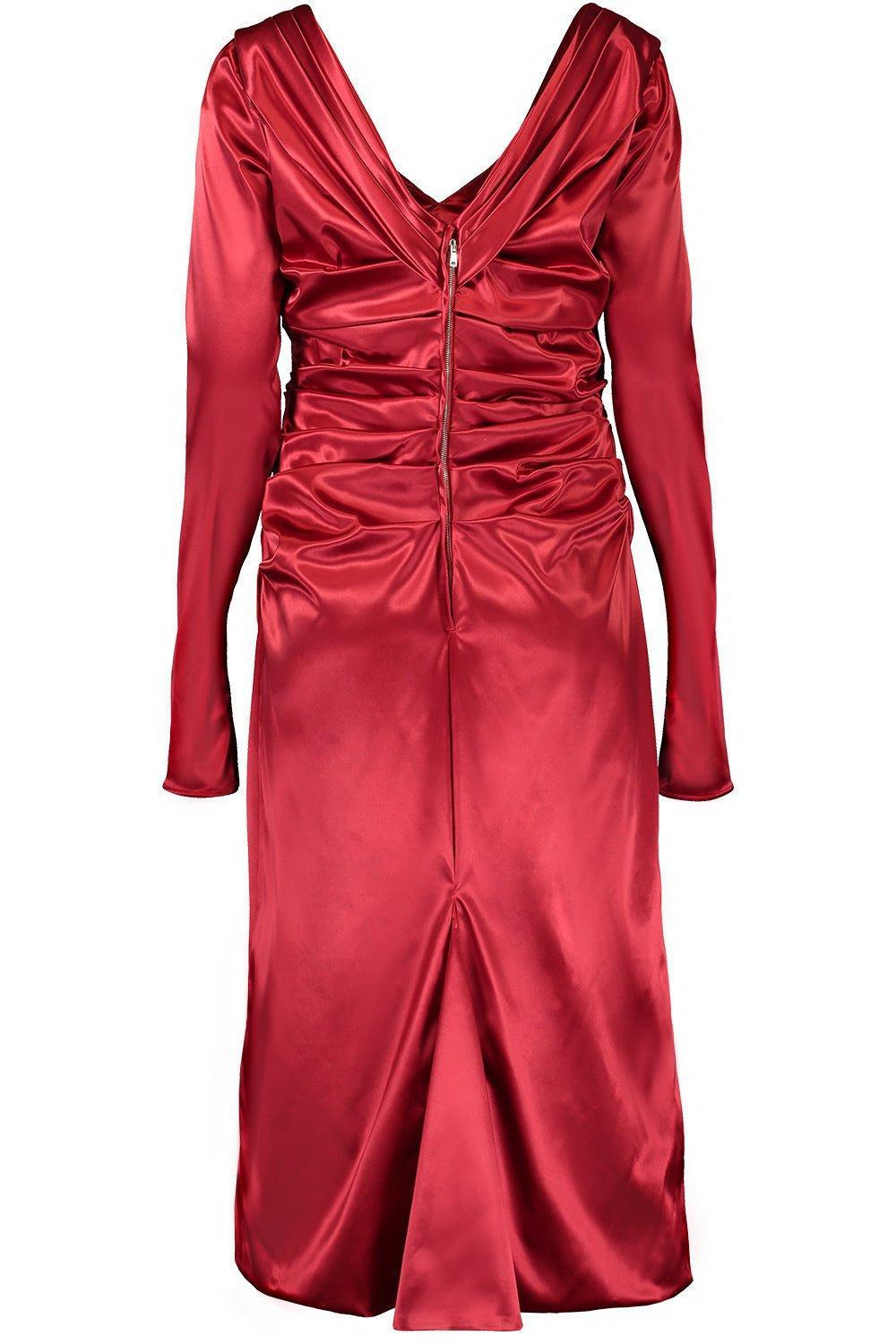 Ruched Midi Dress - 5