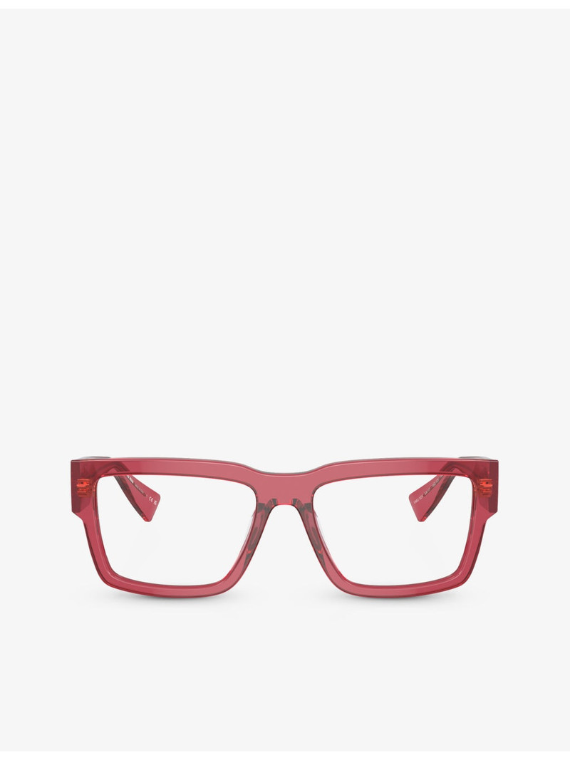 MU 02XV rectangle-frame acetate eyeglasses 1