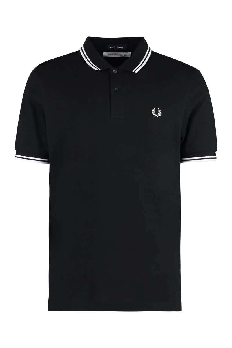 Comme Des Garçons Comme Des Garçons Shirt X Fred Perry - Cotton-Piqué Polo Shirt - 1