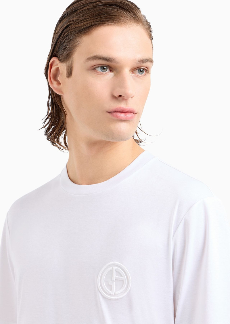 Pure cotton interlock crew-neck T-shirt 5