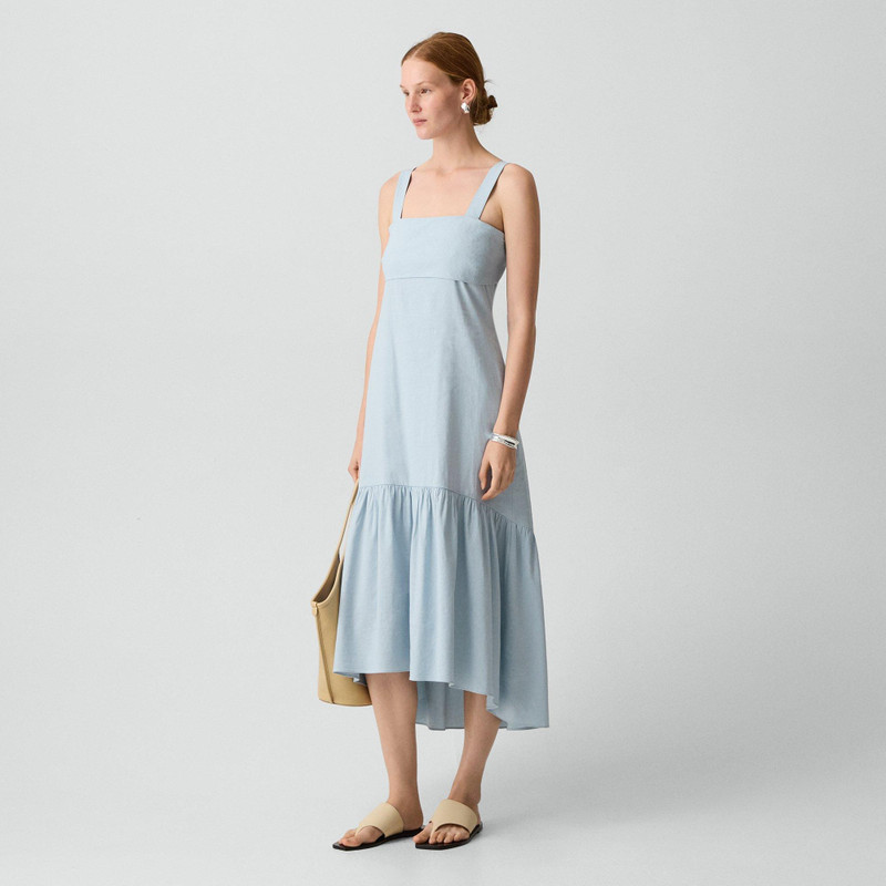 Tie-Back Dress in Good Linen 3