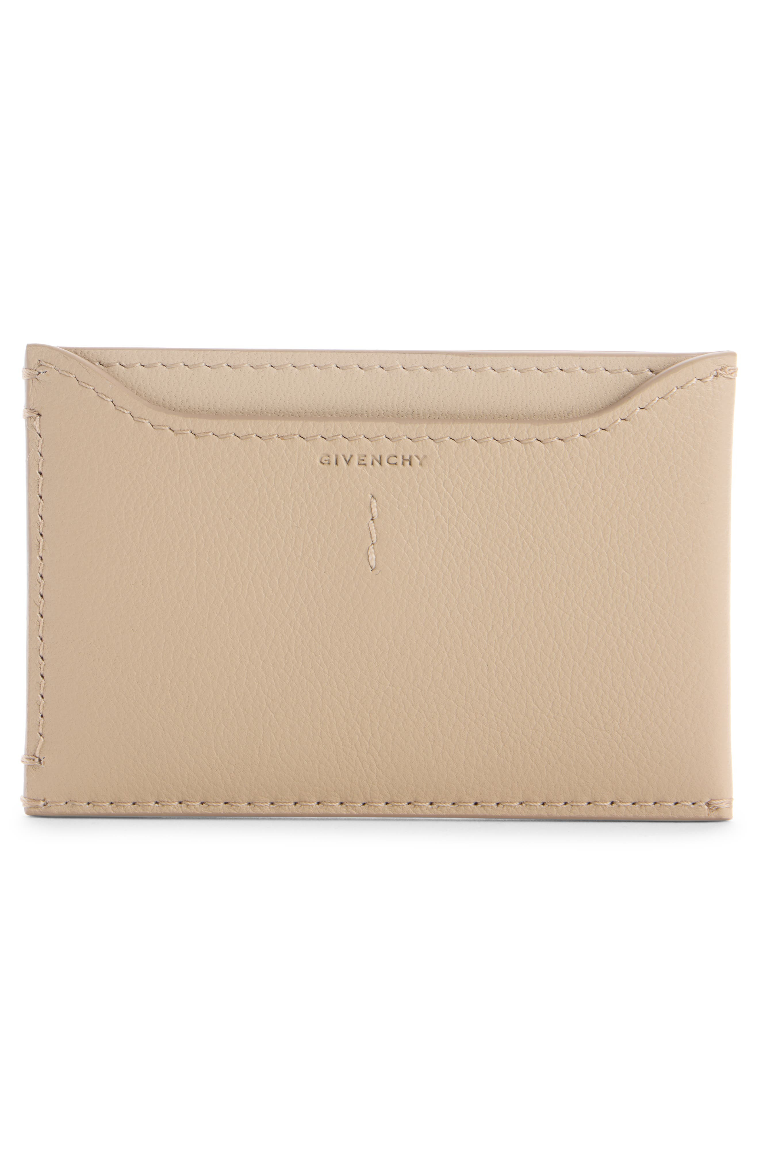 Givenchy Day Grained Leather Card Case in 257-Natural Beige at Nordstrom - 2