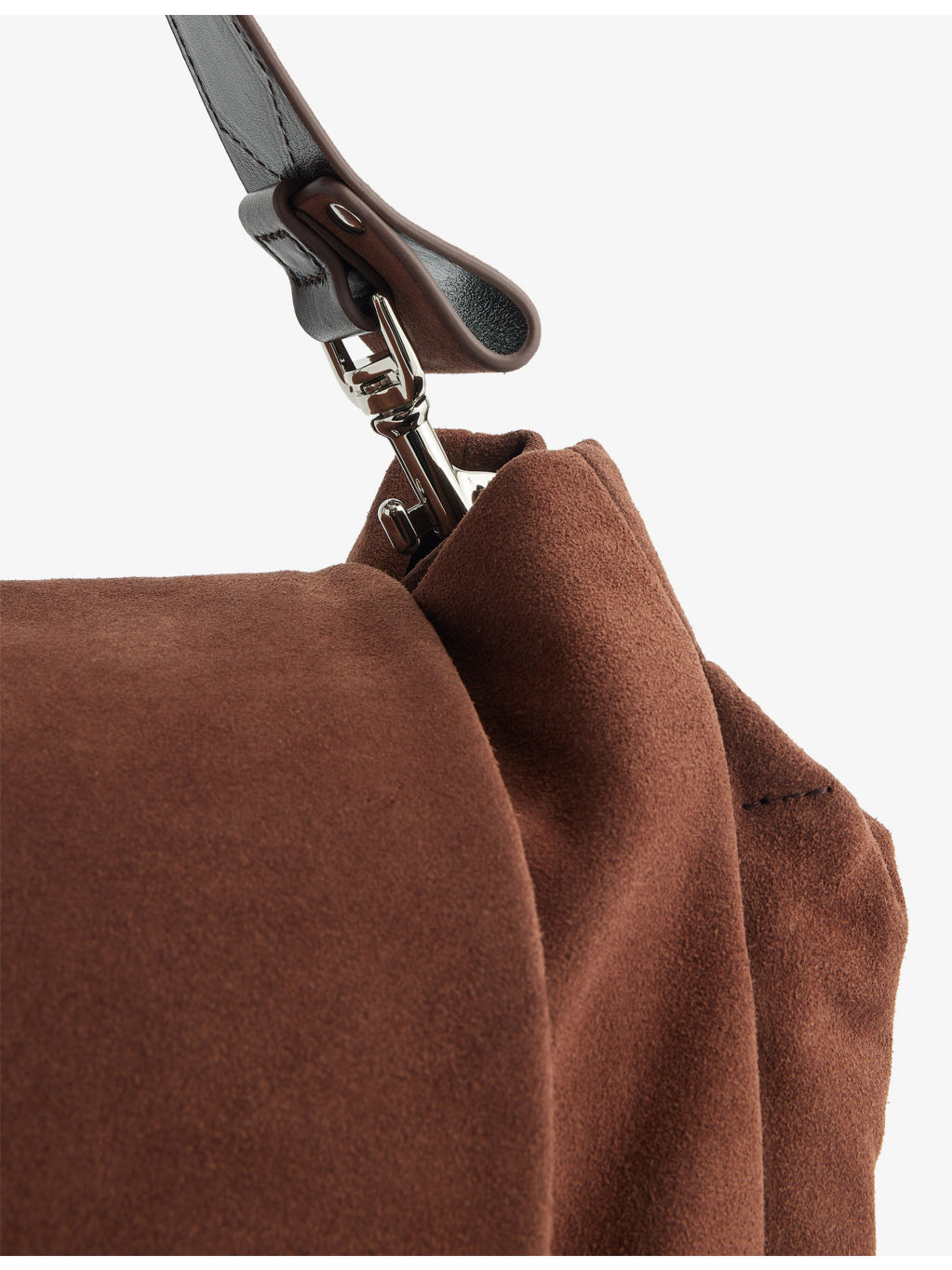 Hazel XL Suede Top Handle Bag - 5