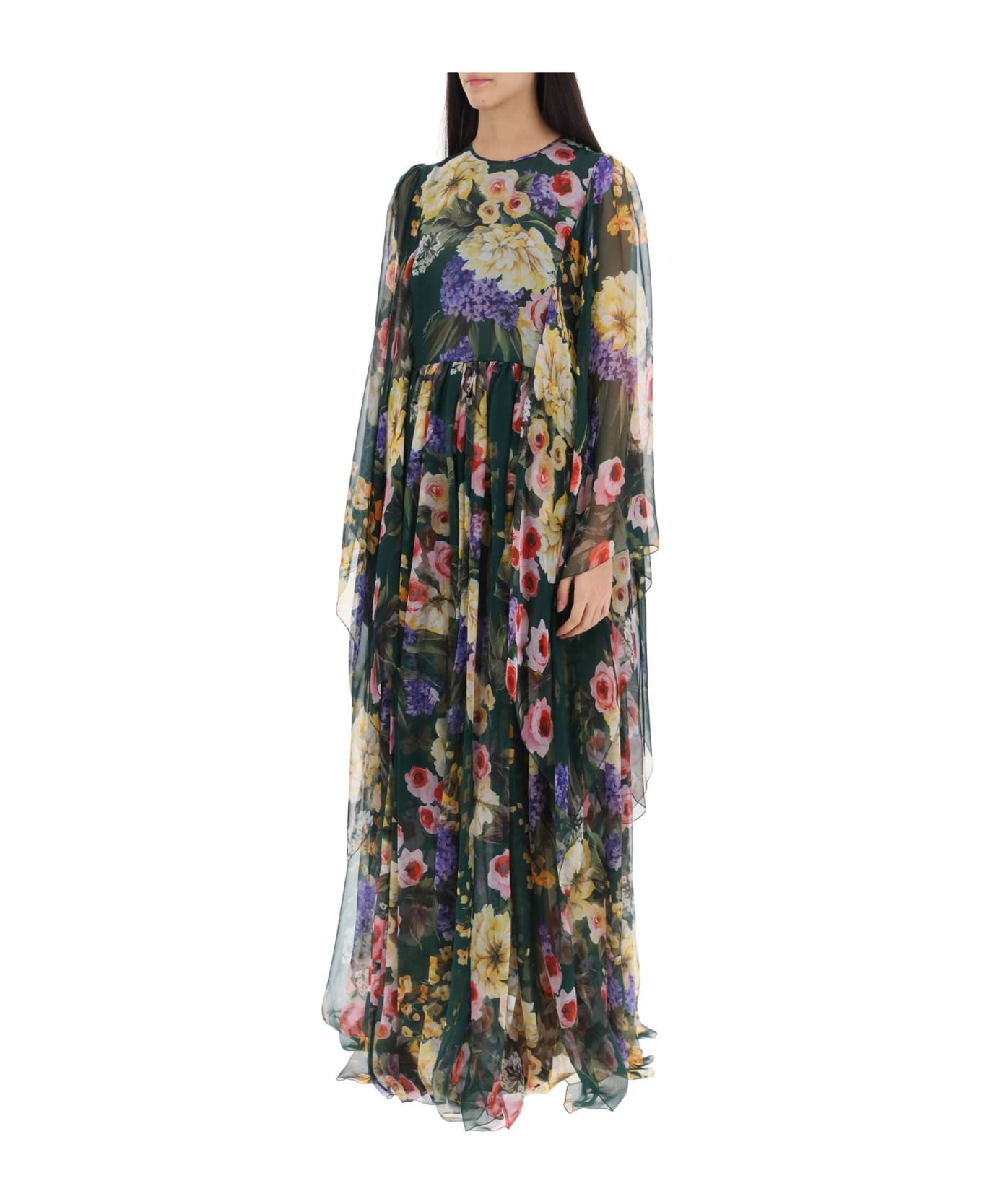 Floral Printed Maxi Dress - 4