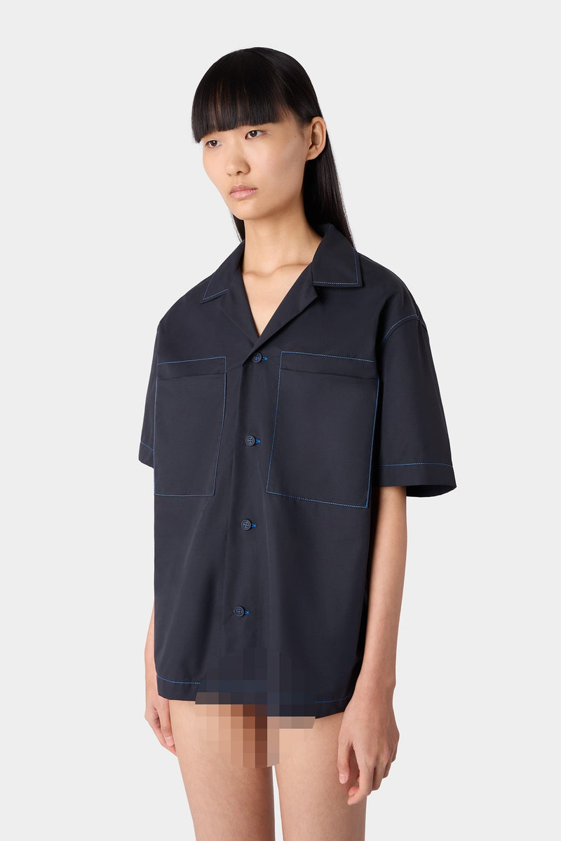 SHORTSLEEVE SHIRT / dark blue 4