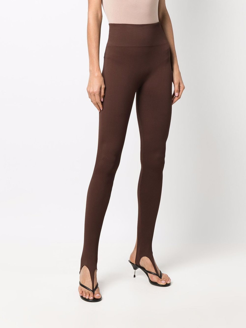 open-toe ribbed leggings 3
