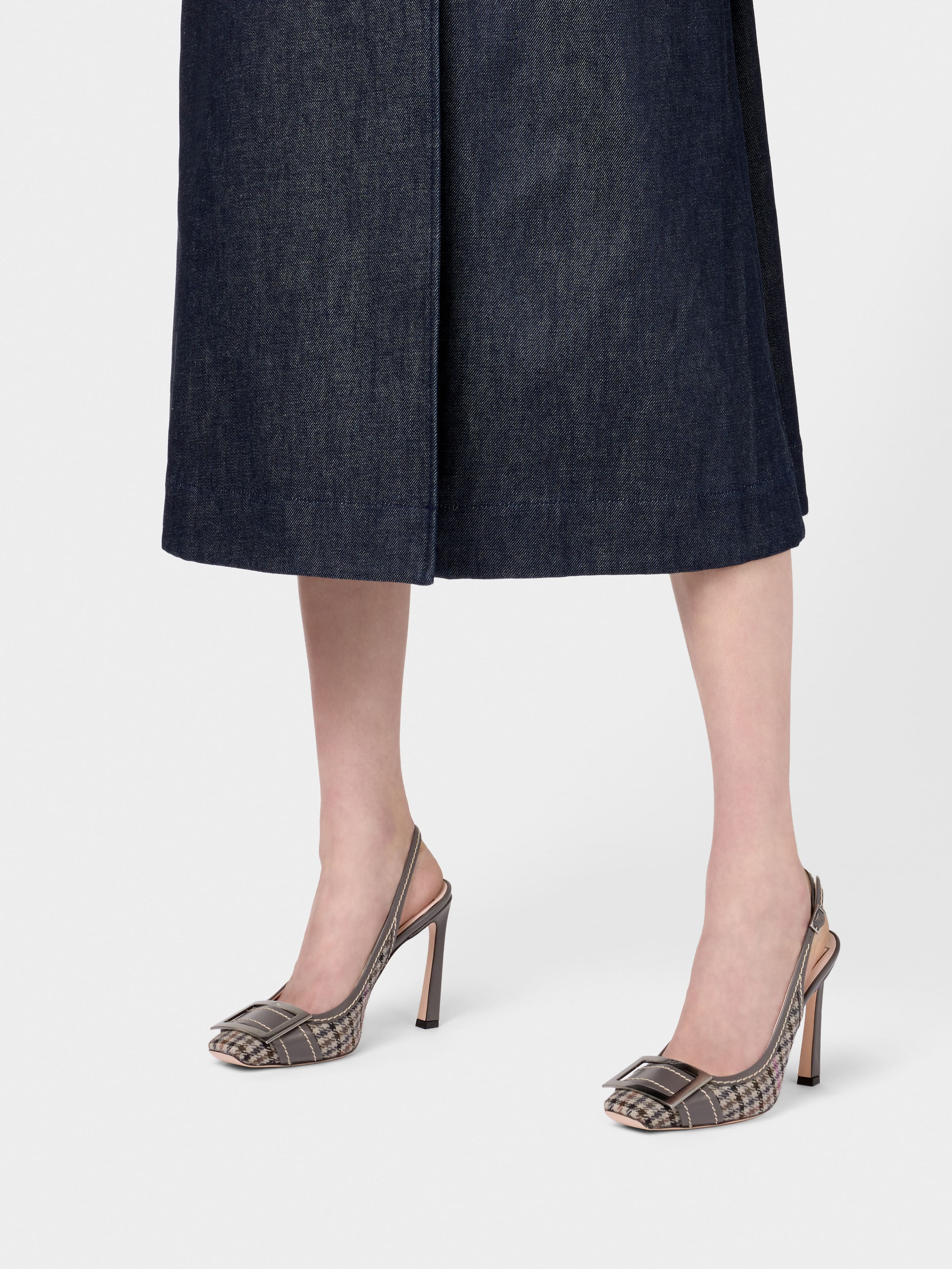 Trompette Slingback Pumps in fabric - 9