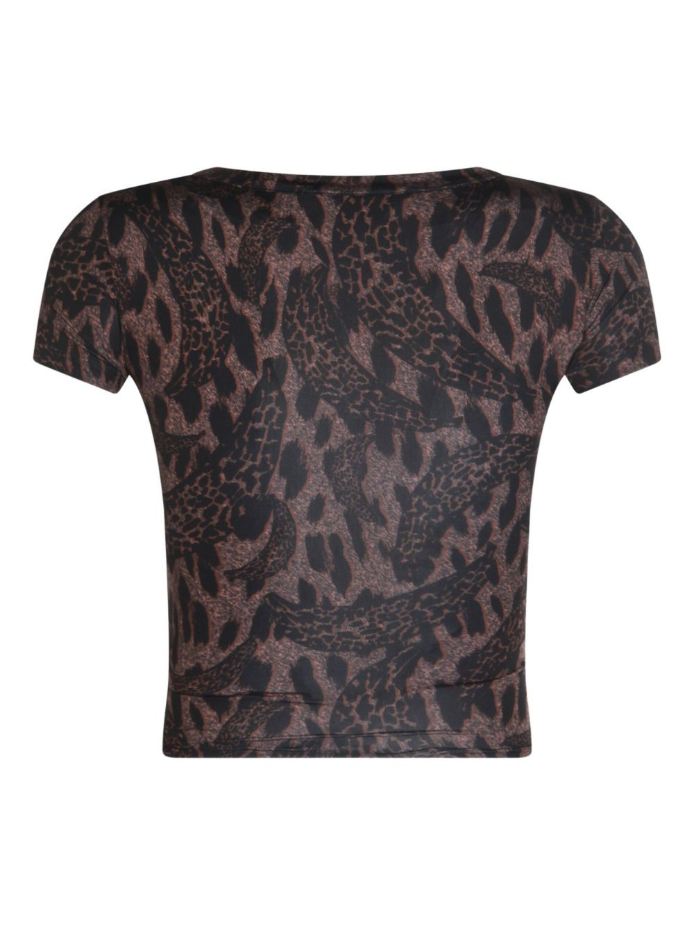 animal-print short-sleeved T-shirt - 3