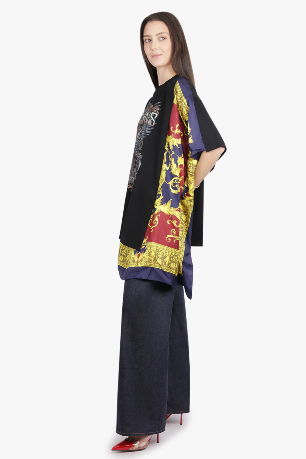 SCORPIONS X VERSACE SCARF PANEL S/S T-SHIRT | BLACK/MULTI - 2