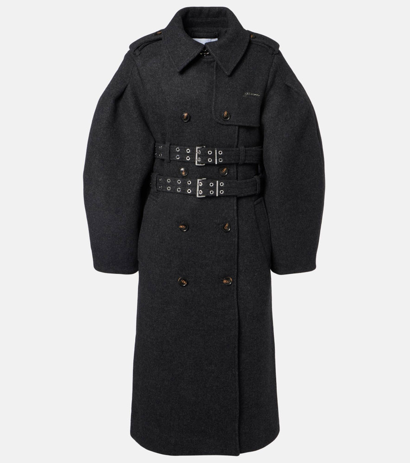 Belted wool and cashmere-blend coat 1