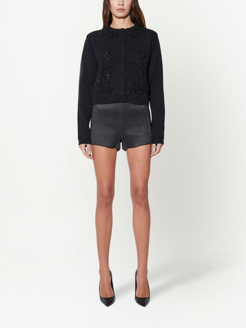 embroidered button-down cardigan - 2