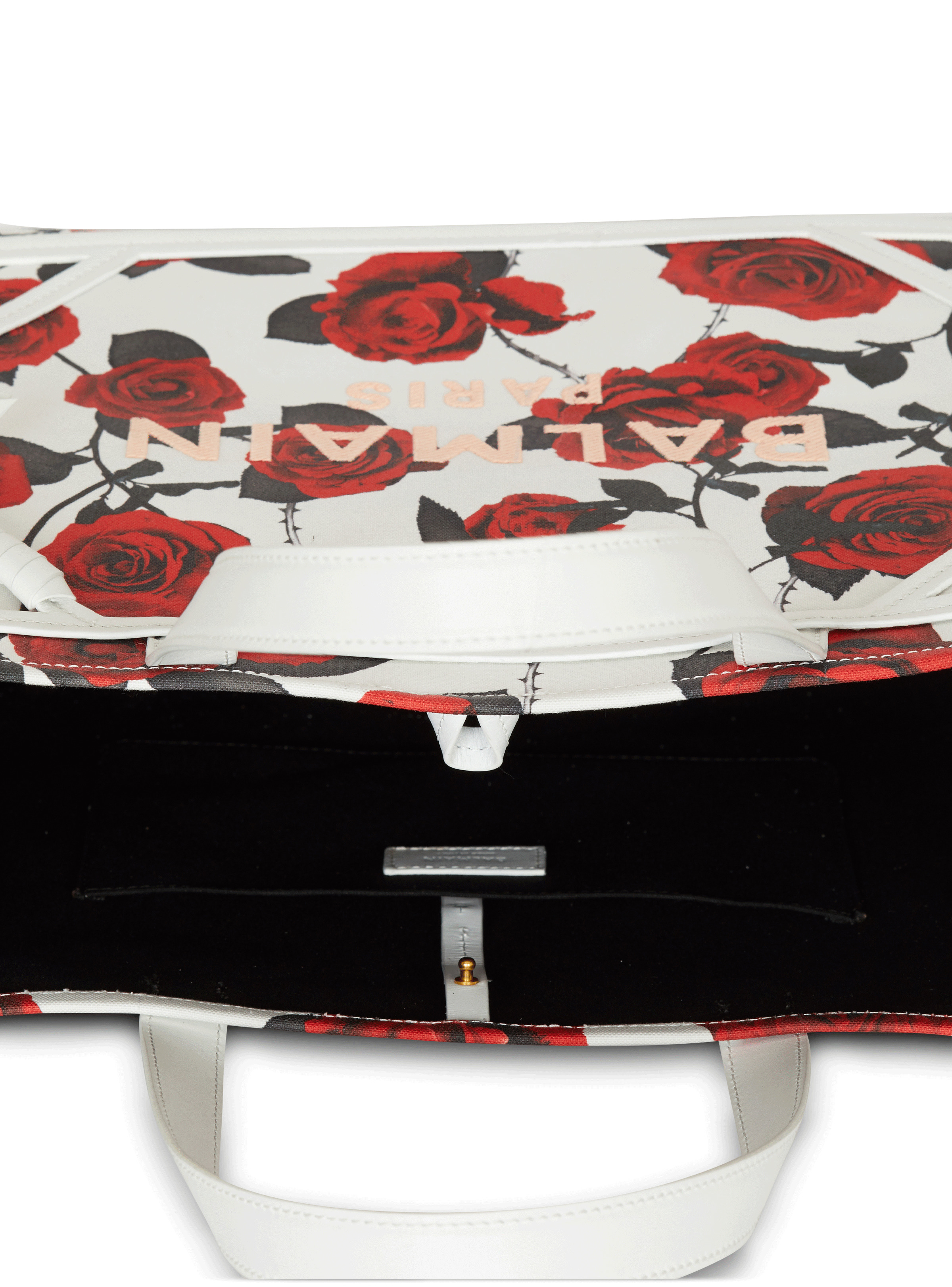 B-Army Medium canvas tote bag with a Roses print - 6