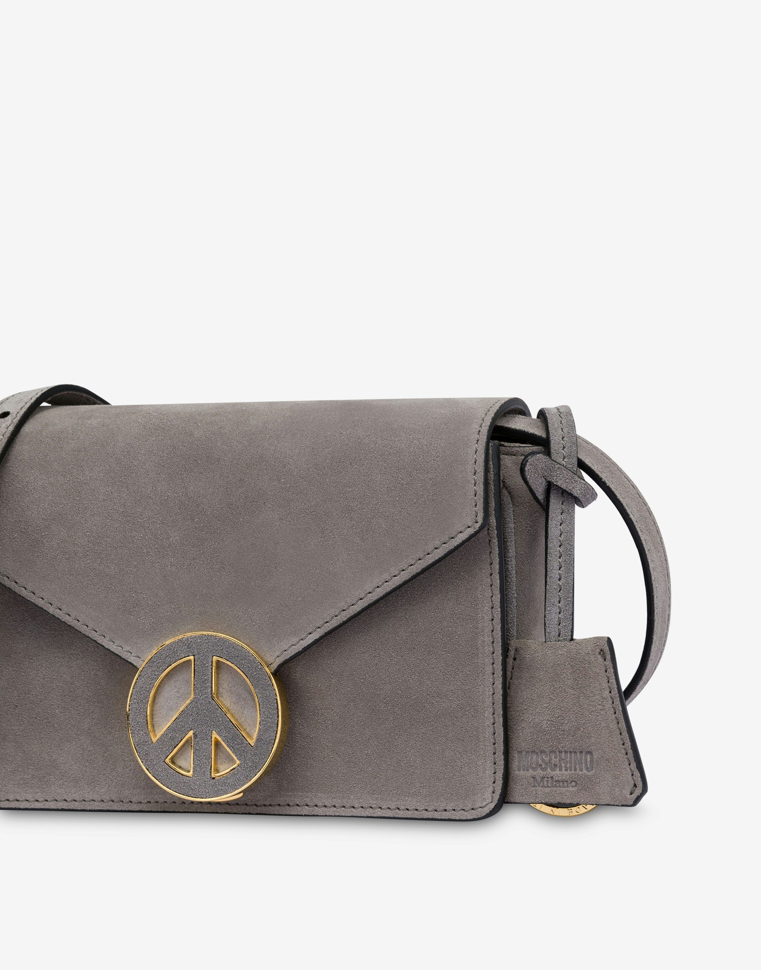 SMALL BAG IN SPLIT LEATHER PEACE & SOFT - 4