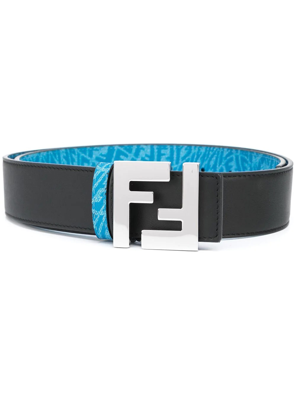 reversible logo-buckle belt - 1