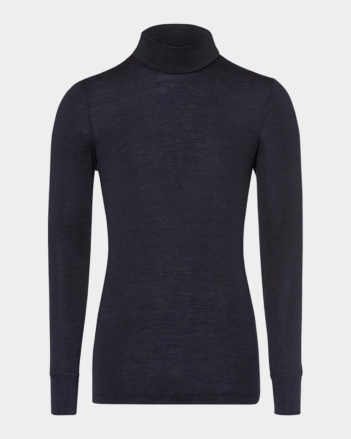 Men's Woolen Silk Turtleneck Shirt - 1