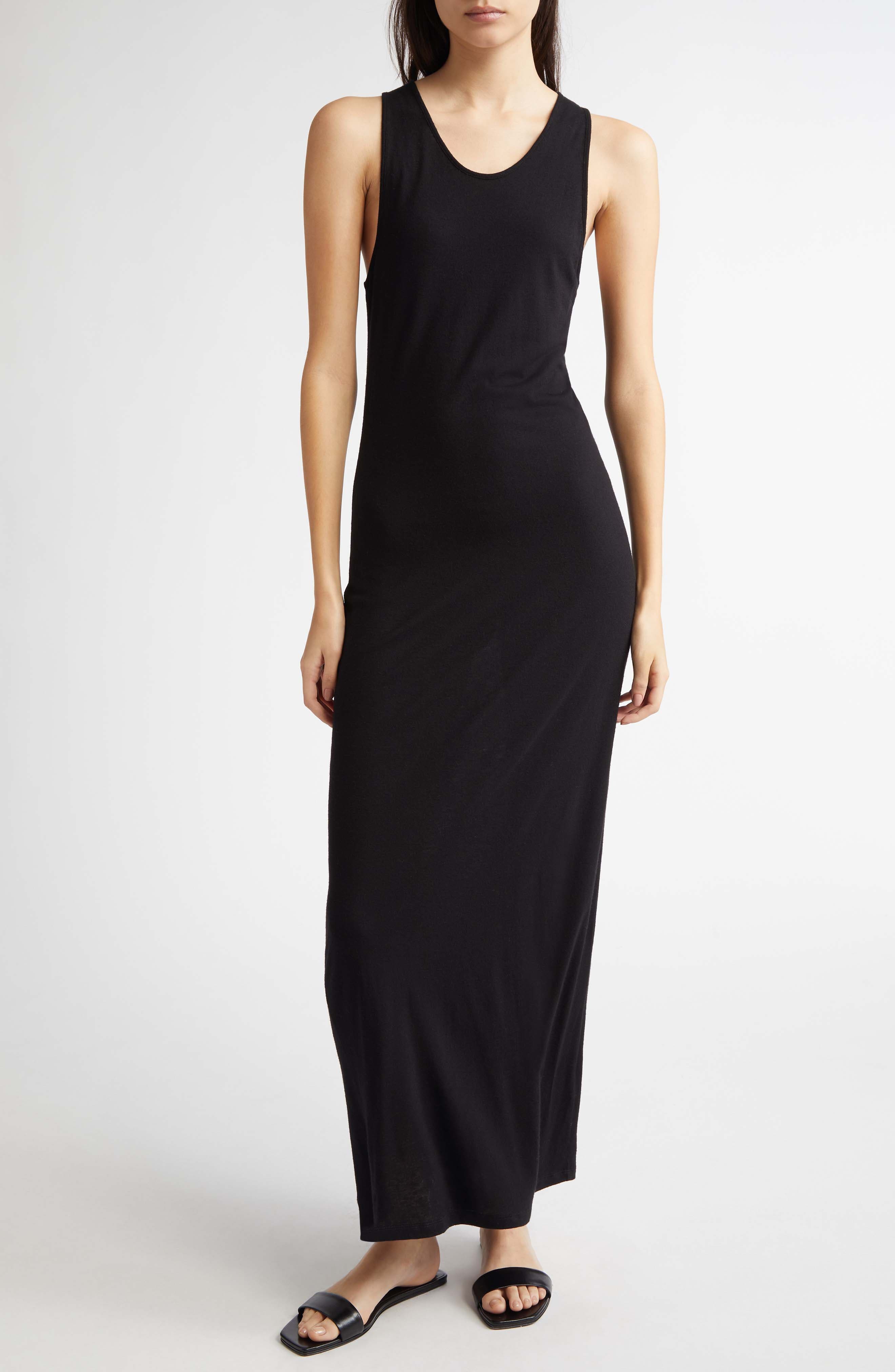 LOULOU DE SAISON Myron Tank Maxi Dress in Black at Nordstrom - 1