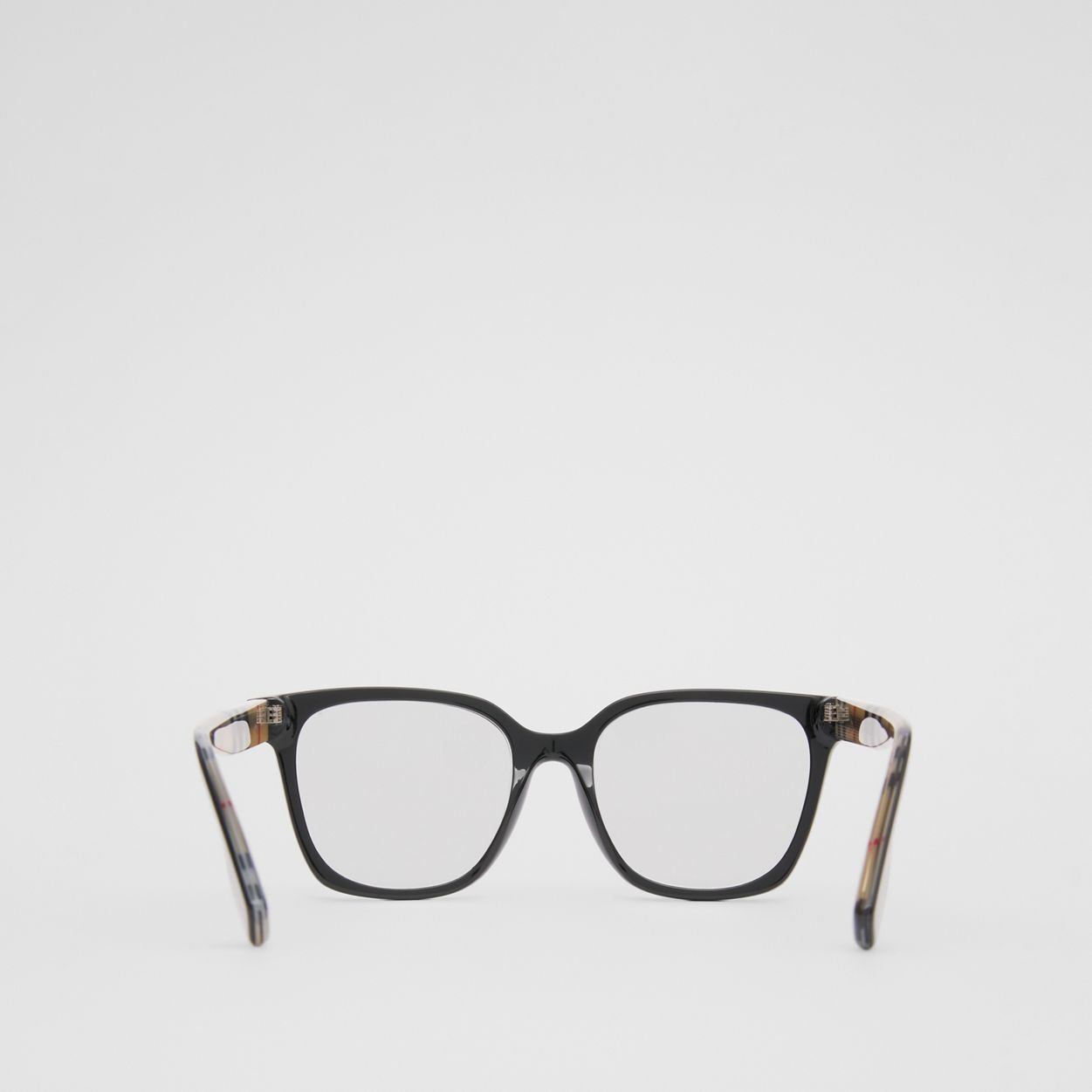 Vintage Check Bio-acetate Square Optical Frames - 6