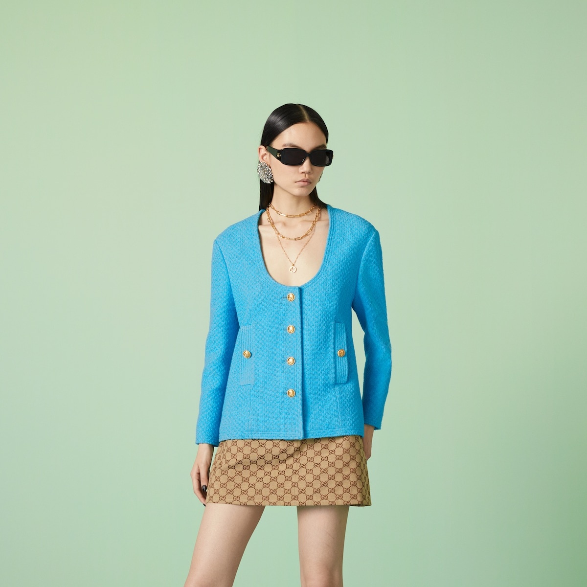 Cotton tweed jacket - 5