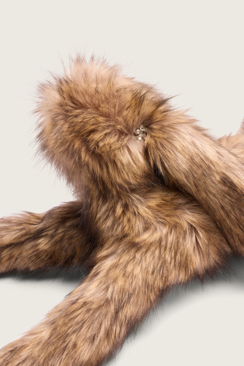 Simone Rocha Faux Fur Hare Crossbody Bag outlook