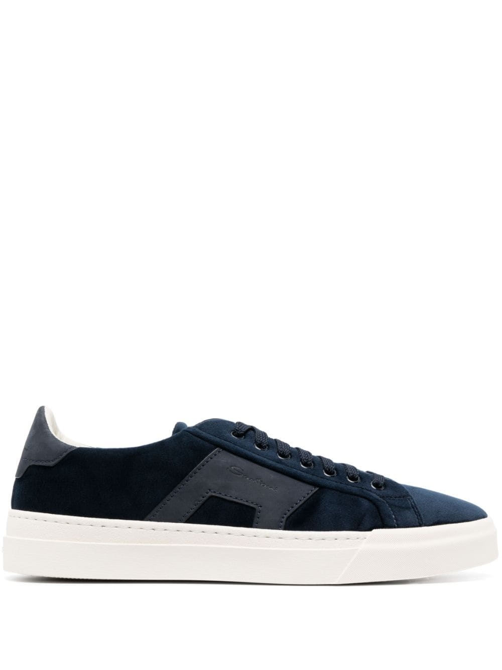 Double Buckle suede sneakers - 1