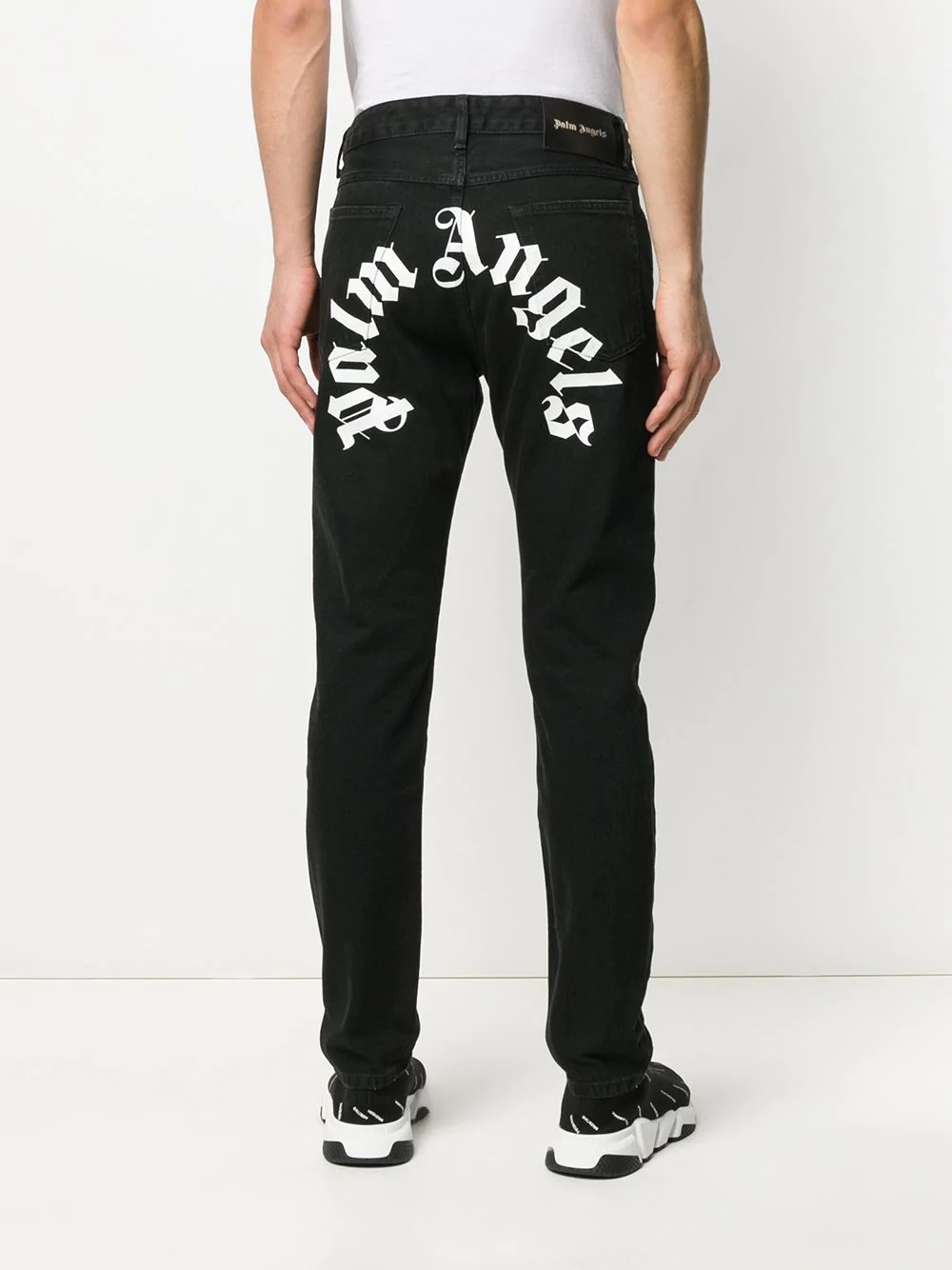 logo straight-leg jeans - 4