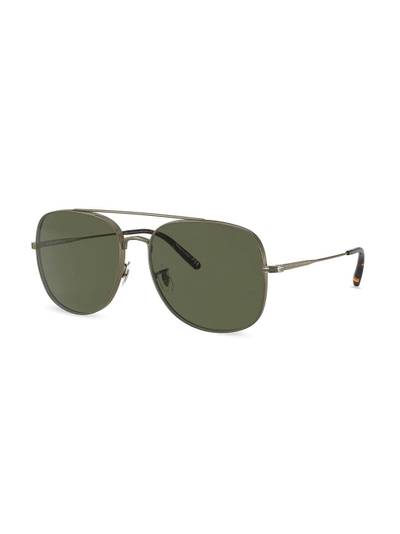 Oliver Peoples square aviator sunglasses outlook