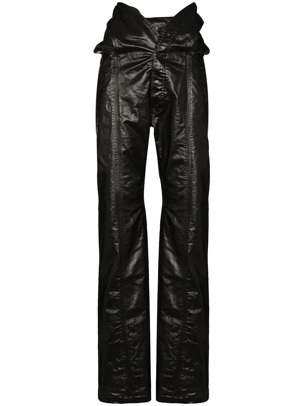 open-fly look trousers - 1