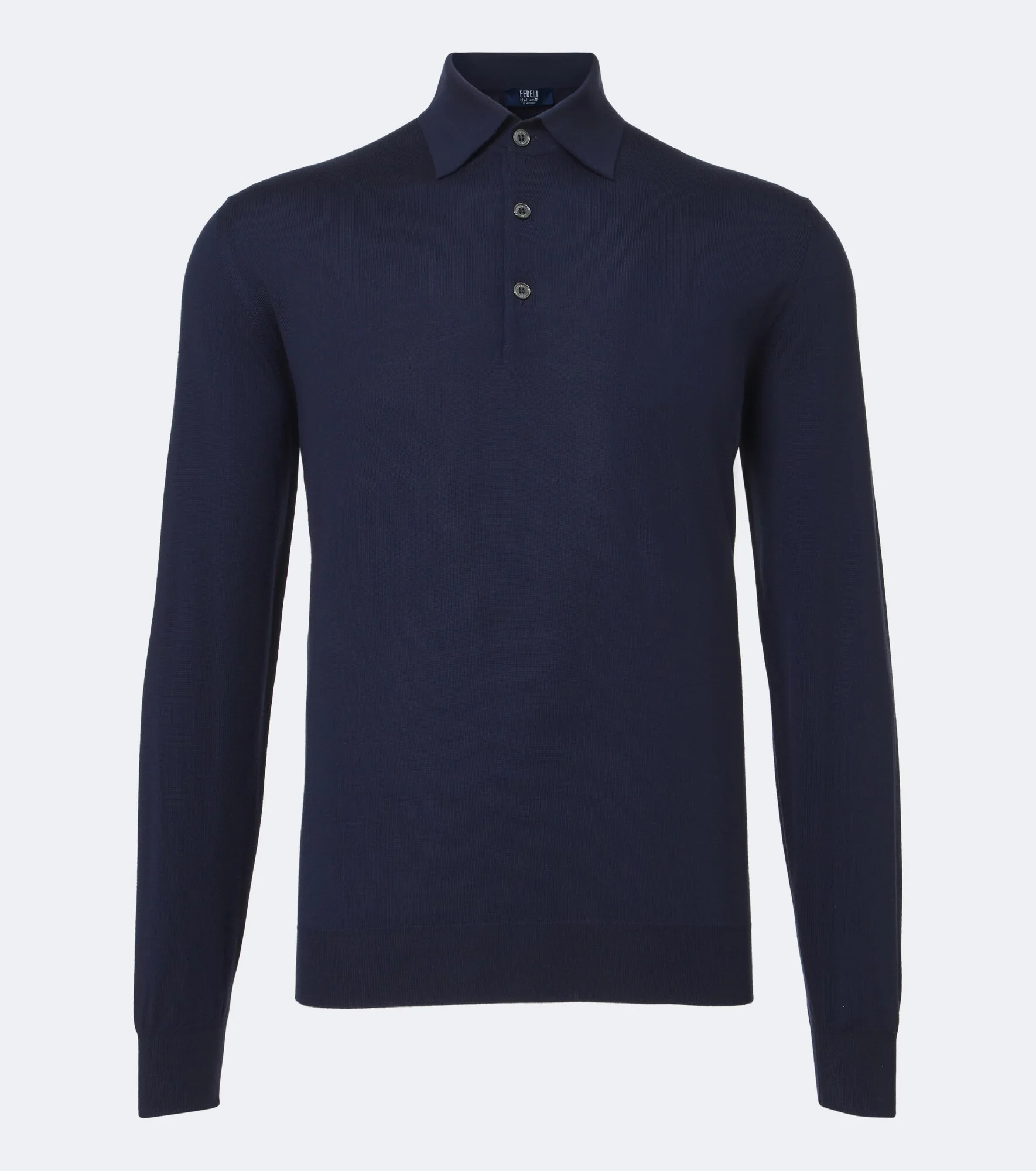 Wool polo sweater - 1