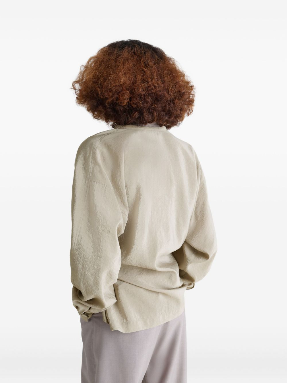twisted draped blouse - 5