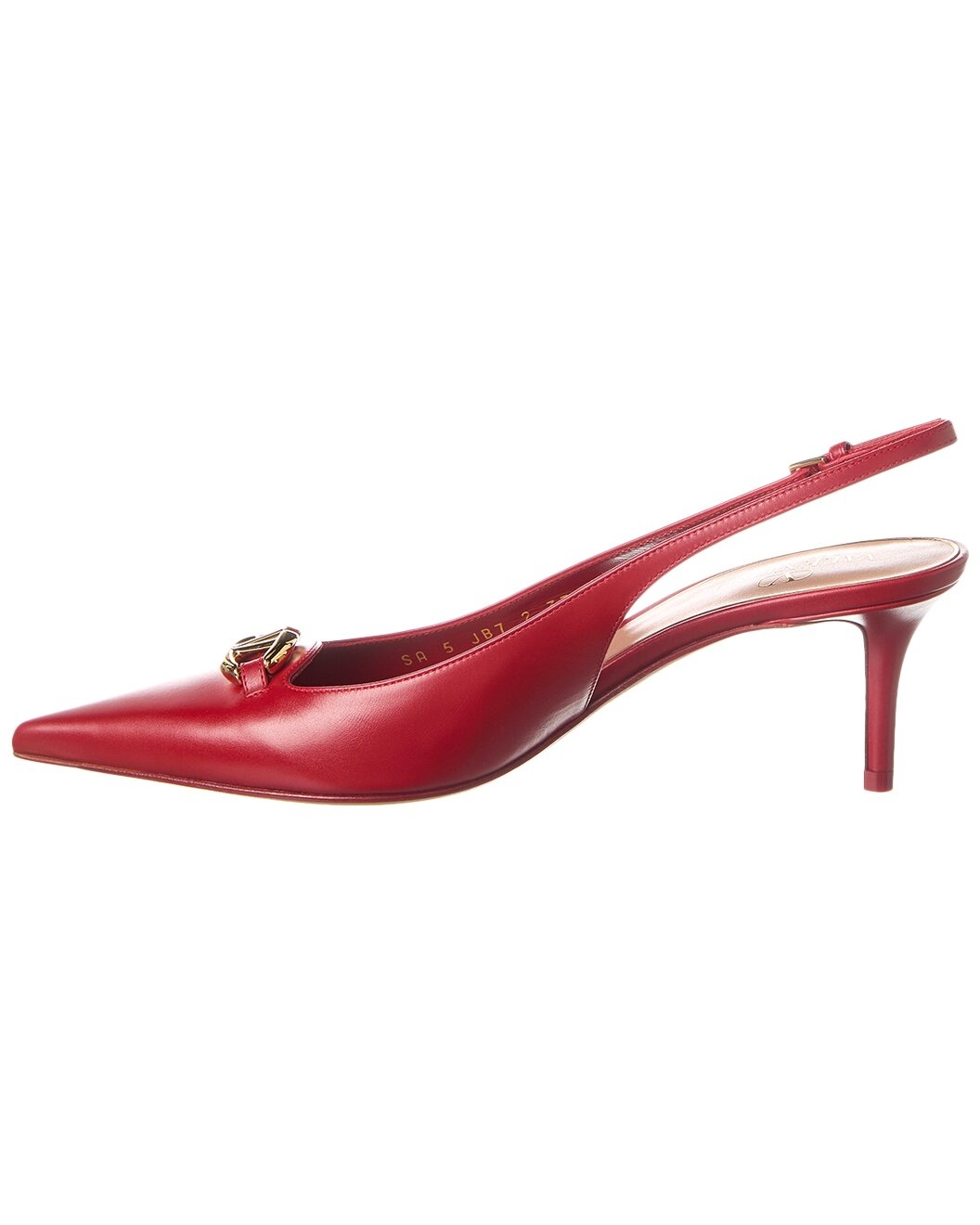 Valentino VLogo 60 Leather Slingback Pump - 2