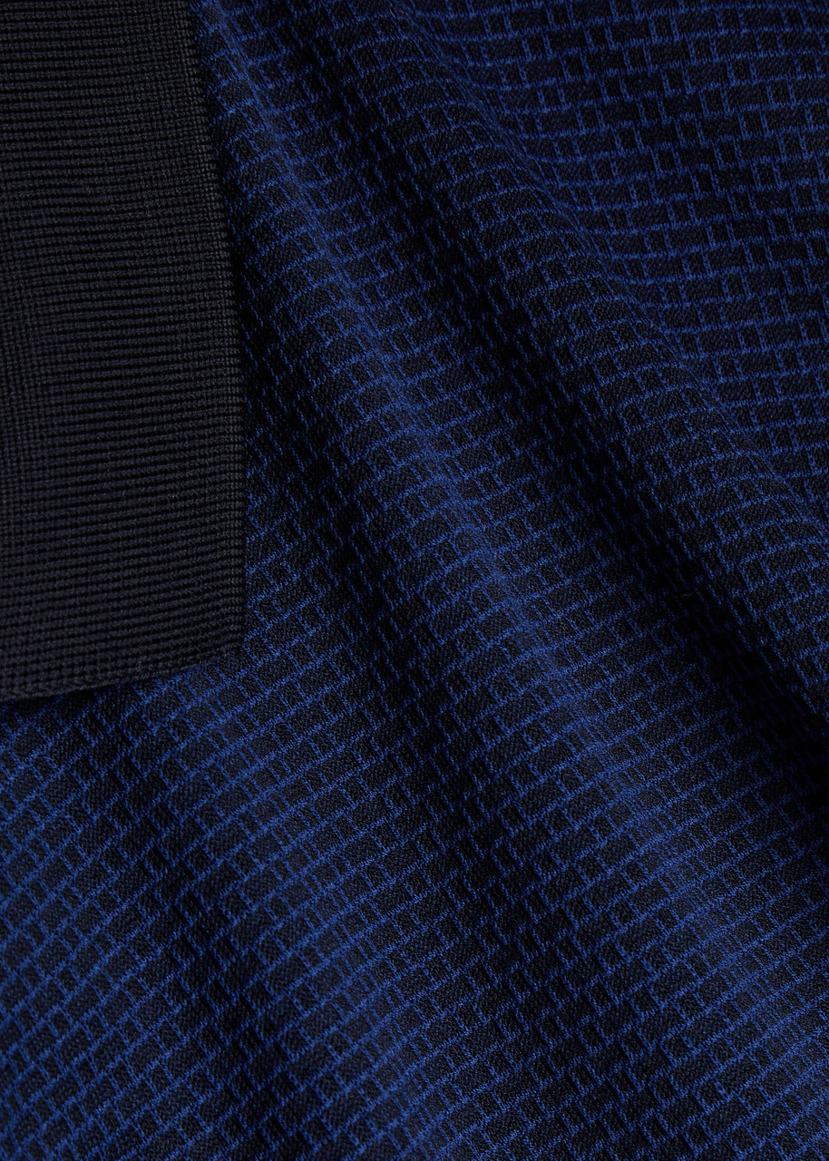 Boss Textured Woven Polo Shirt - 5