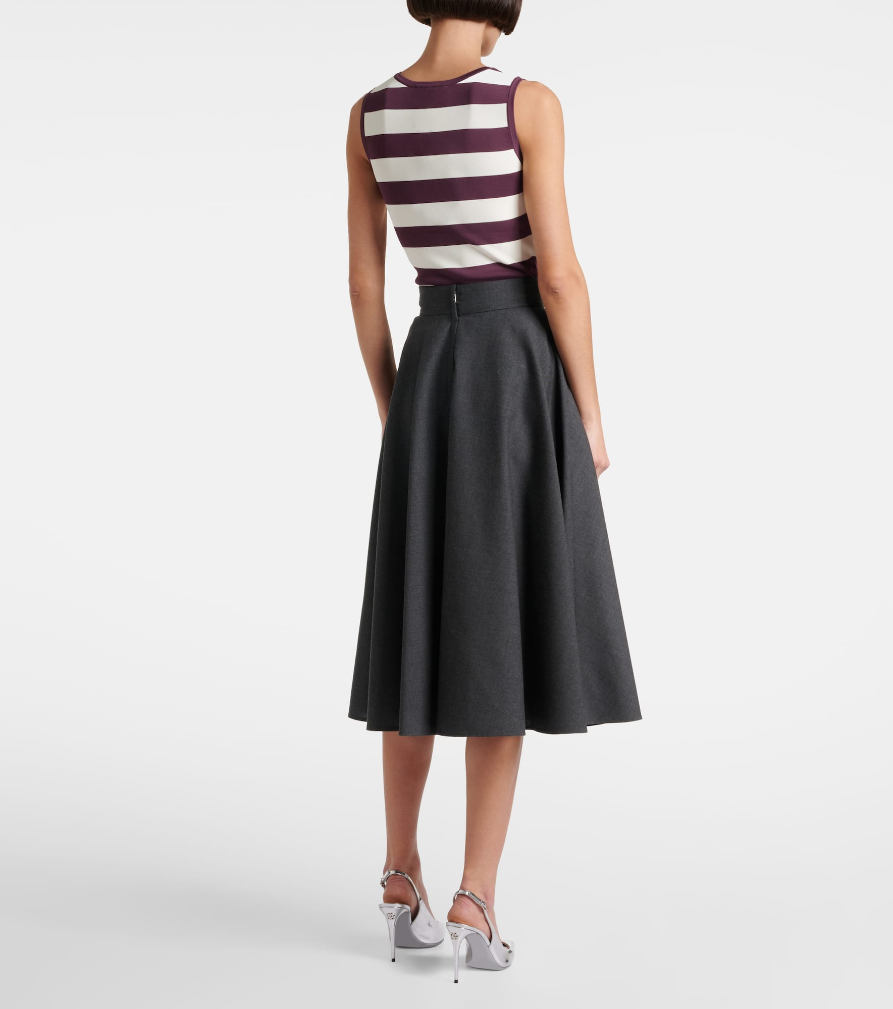 Wool midi skirt - 3