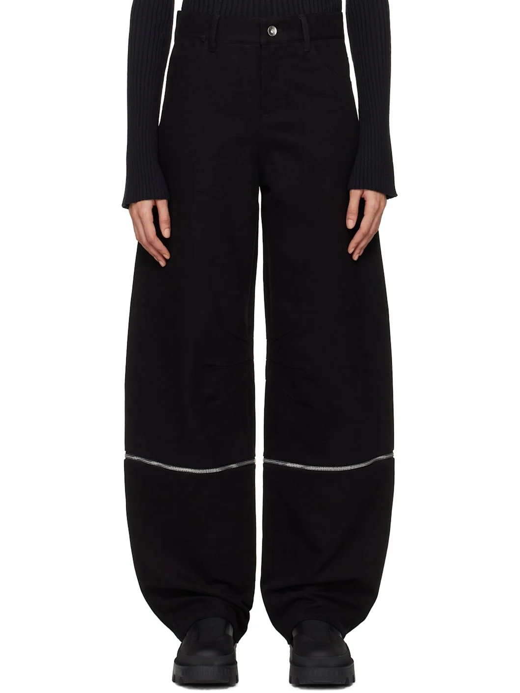 Moncler x Willow Smith Black Canvas Trousers - 1