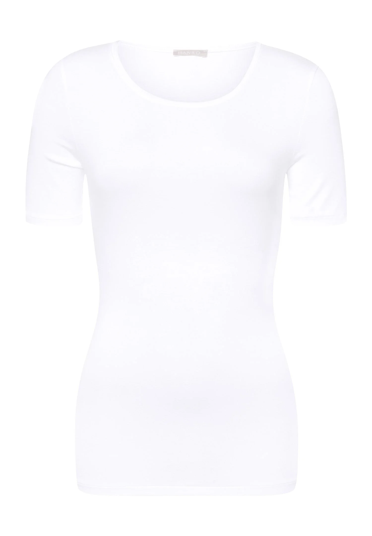 Soft Touch Round Neck Fitted Top - 1