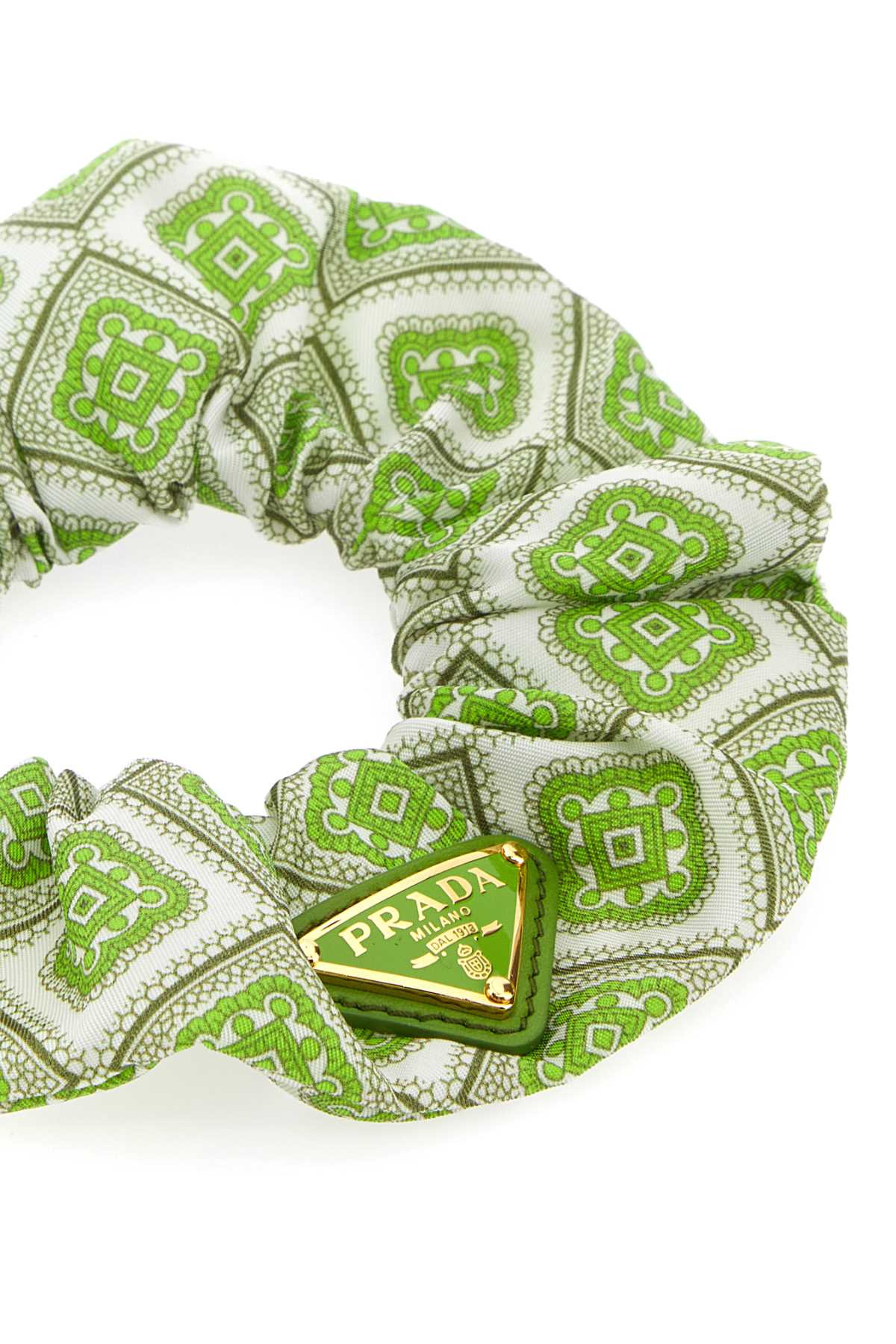 Prada Women Printed Twill Scrunchie - 2
