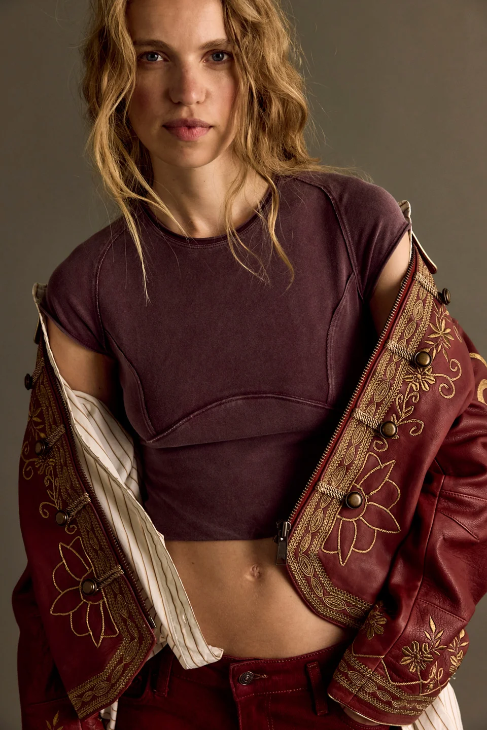 We The Free Protagonist Cropped Cap Sleeve Tee - 1