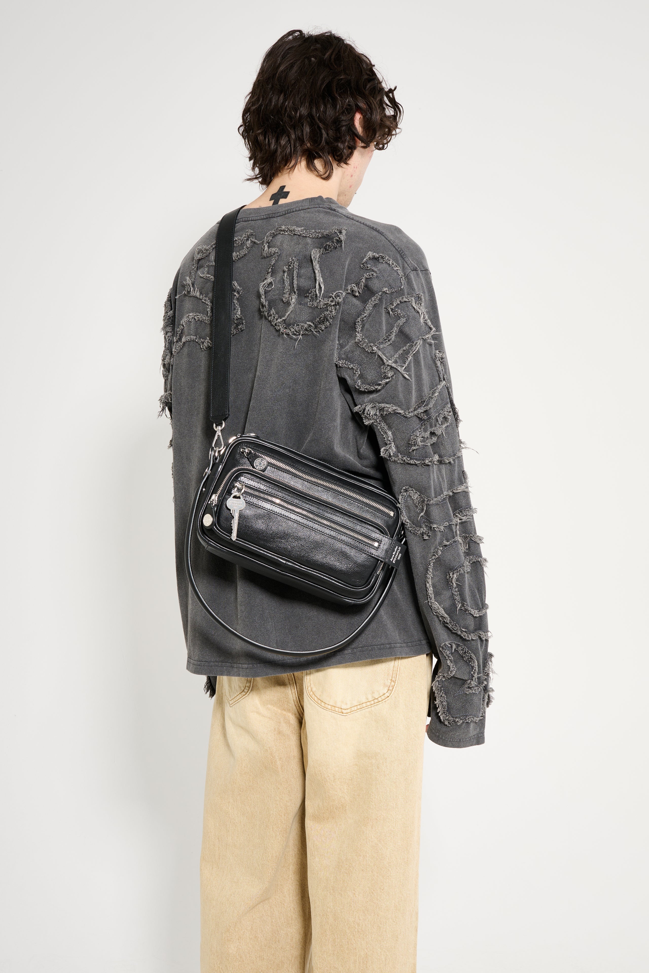 ACNE STUDIOS CAMERA BAG SMALL BLACK - 4
