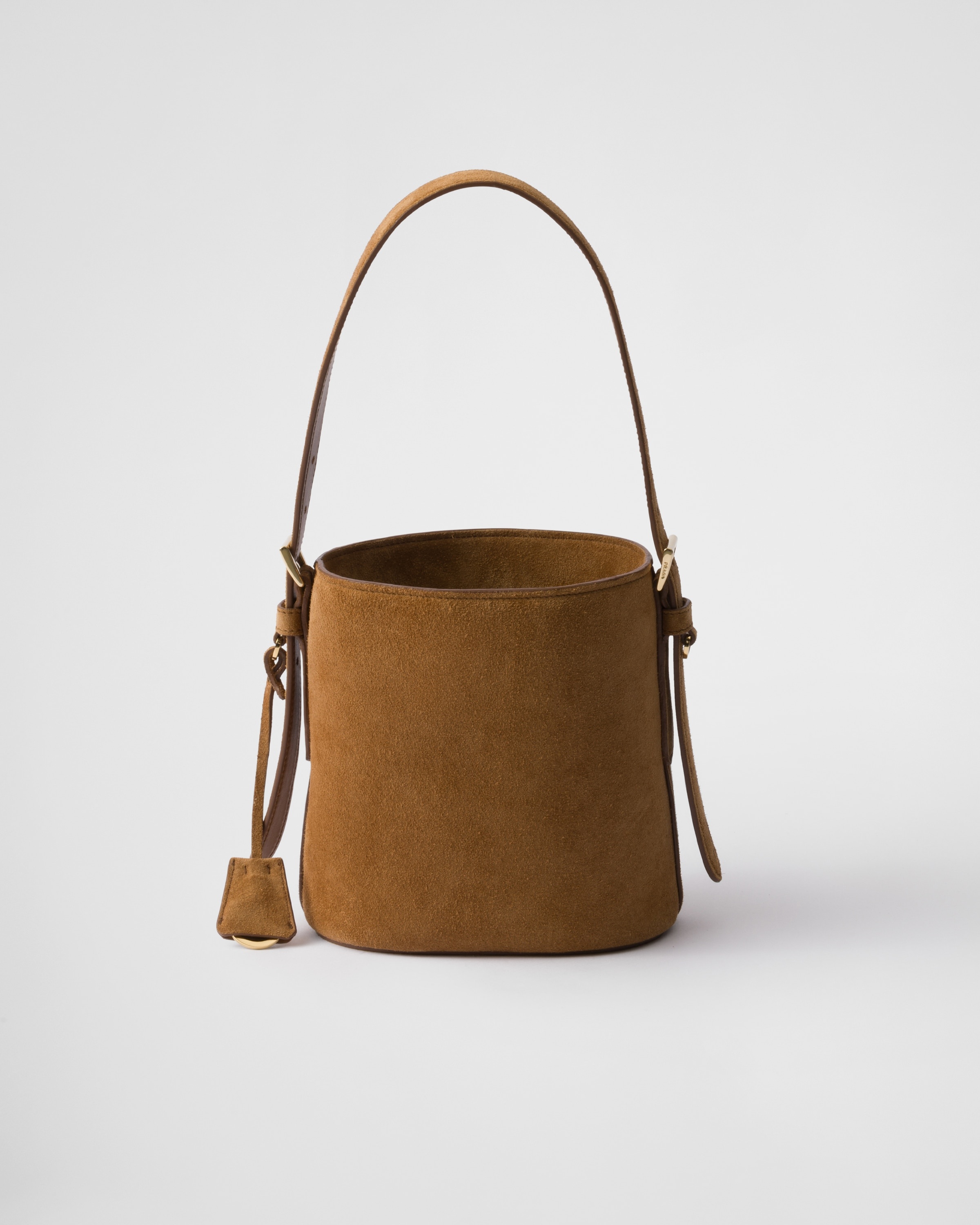 Suede mini bucket bag - 3